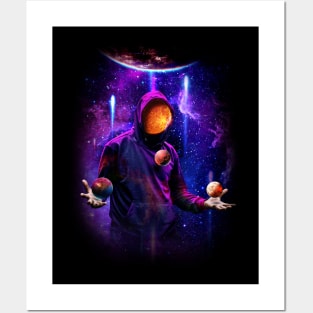 The cosmic juggler Posters and Art